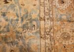 fine silk and wool antique persian tehran rug 48249 tiger Nazmiyal