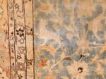 fine silk and wool antique persian tehran rug 48249 white Nazmiyal