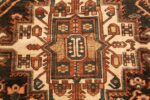 large tribal geometric antique bakhtiari persian carpet 50136 center Nazmiyal