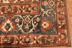 large tribal geometric antique bakhtiari persian carpet 50136 center Nazmiyal