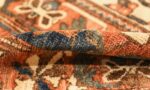 large tribal geometric antique bakhtiari persian carpet 50136 pile Nazmiyal