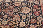 Oversized Antique Tehran Persian Carpet 50123 Navy Field Nazmiyal