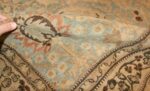 sky blue antique khorassan persian carpet 46929 pile Nazmiyal