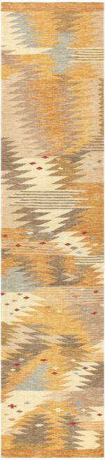Swedish Inspired Kilim Runner 48517 Nazmiyal
