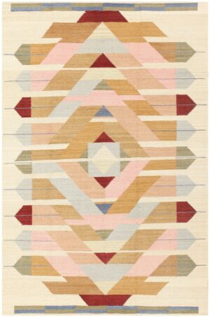 Modern Swedish Style Kilim 48483 Nazmiyal Antique Rugs