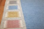 Vintage Swedish carpet by Birgitta Soderkvist 48451 border Nazmiyal