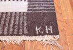 Vintage Swedish Carpet by Klockaregardens Hemslojd 48450 Artist Signature Initials Nazmiyal