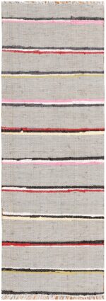 Vintage Swedish Rag Rug 46668 Detail/Large View