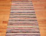 vintage swedish scandinavian runner rag rug 46657 full Nazmiyal