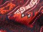 Vintage Turkish Kilim Rug 50168 Geometric Pile Nazmiyal