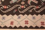 vintage turkish kilim rug 50170 border edited Nazmiyal