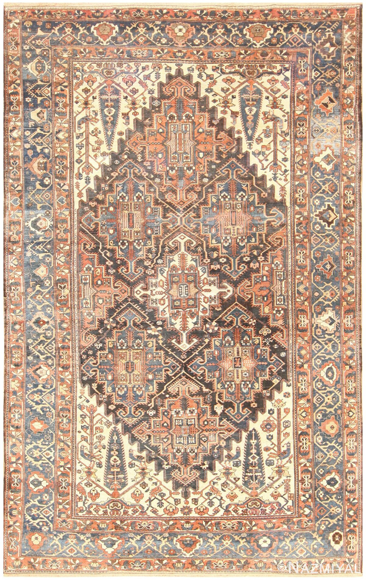 Antique Bakhtiari Persian Carpet 50136 Nazmiyal