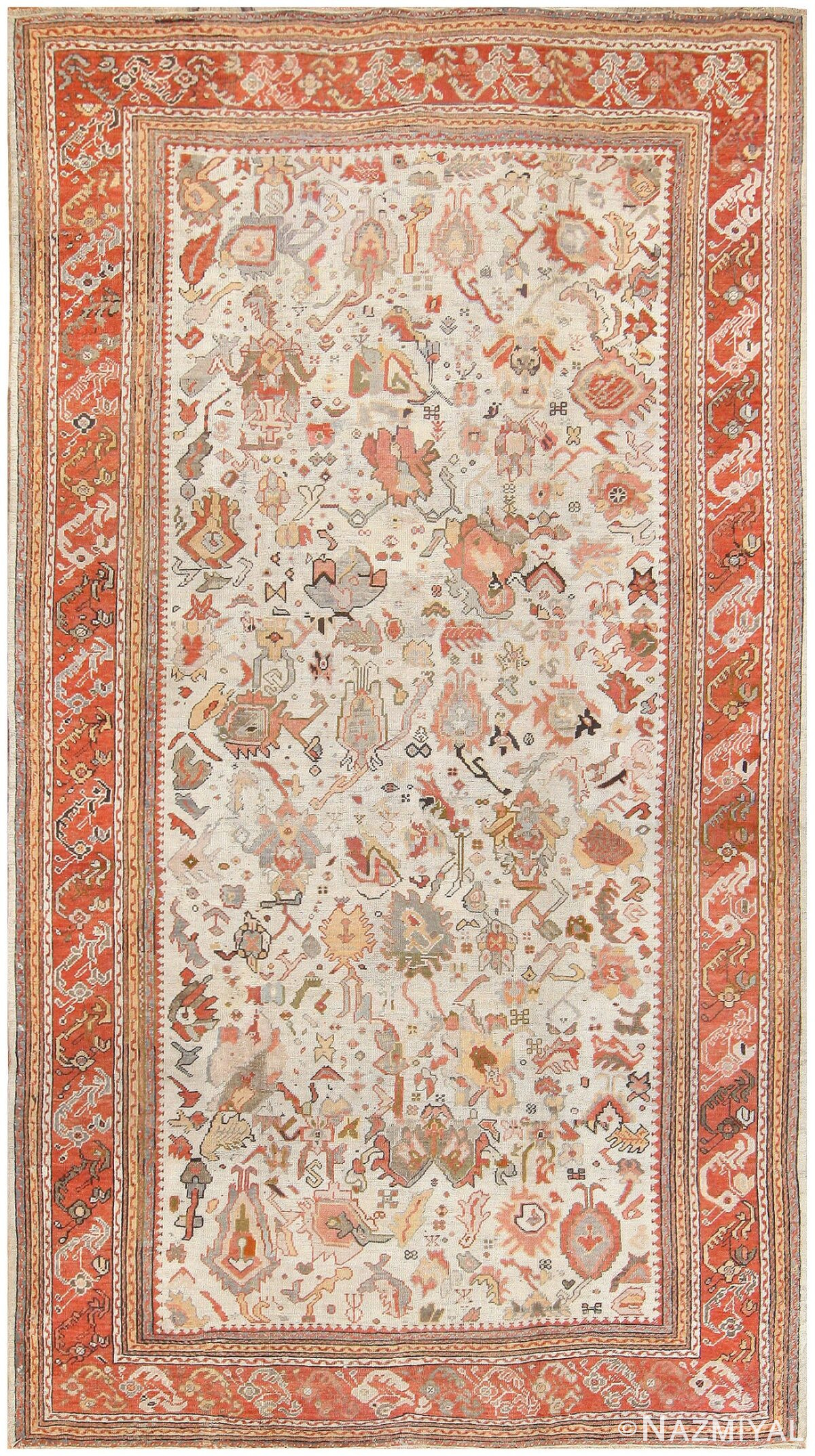 Antique Ghiordes Turkish Carpet 50133 Nazmiyal