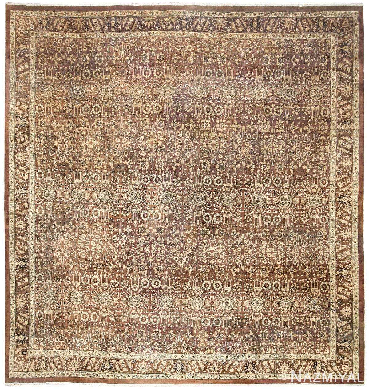 Antique Indian Agra Rug 50064 Detail/Large View