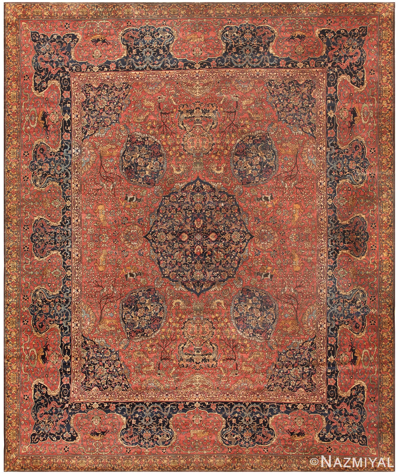 Antique Irish Rug 50021 Detail/Large View