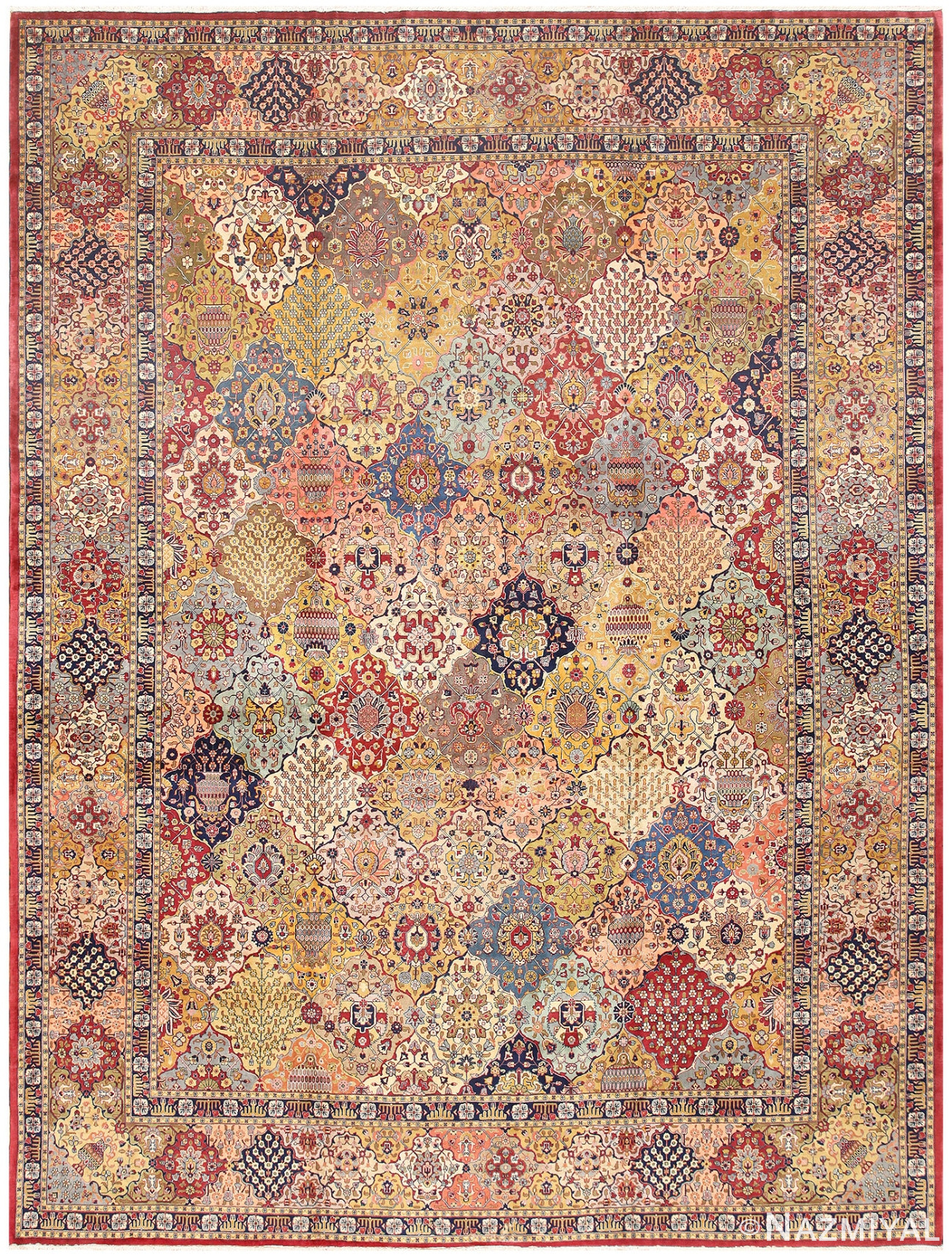 Antique Tabriz Persian Carpet 50055 Nazmiyal