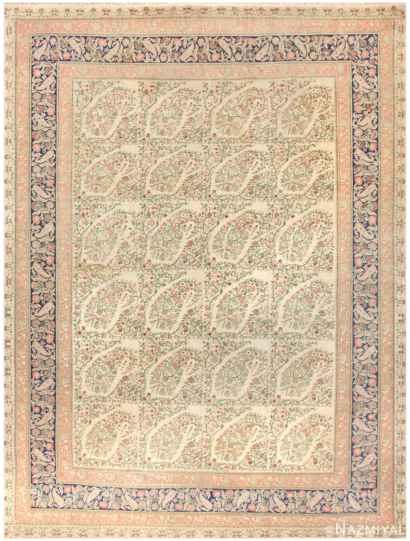 Antique Turkish Hereke Rug 50183 Detail/Large View