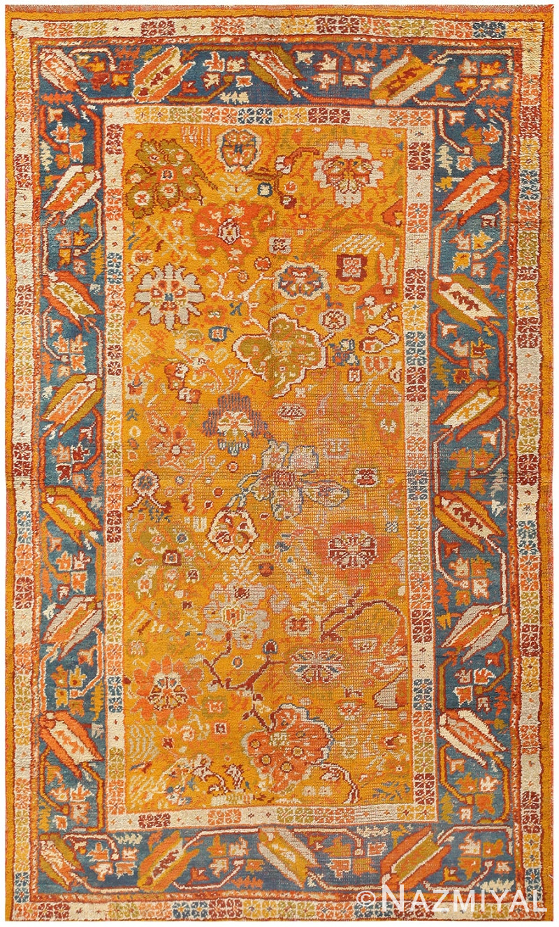 Antique Turkish Oushak Rug 50164 Detail/Large View