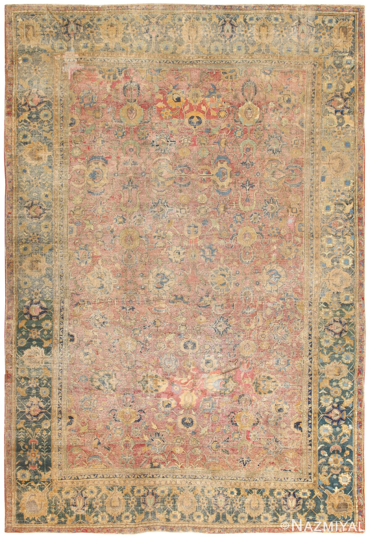 Early 17th Century Persian Isfahan Carpet 50160 Nazmiyal