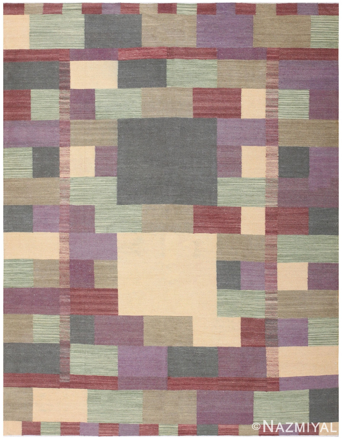 Swedish Inspired Carpet 48478 Nazmiyal