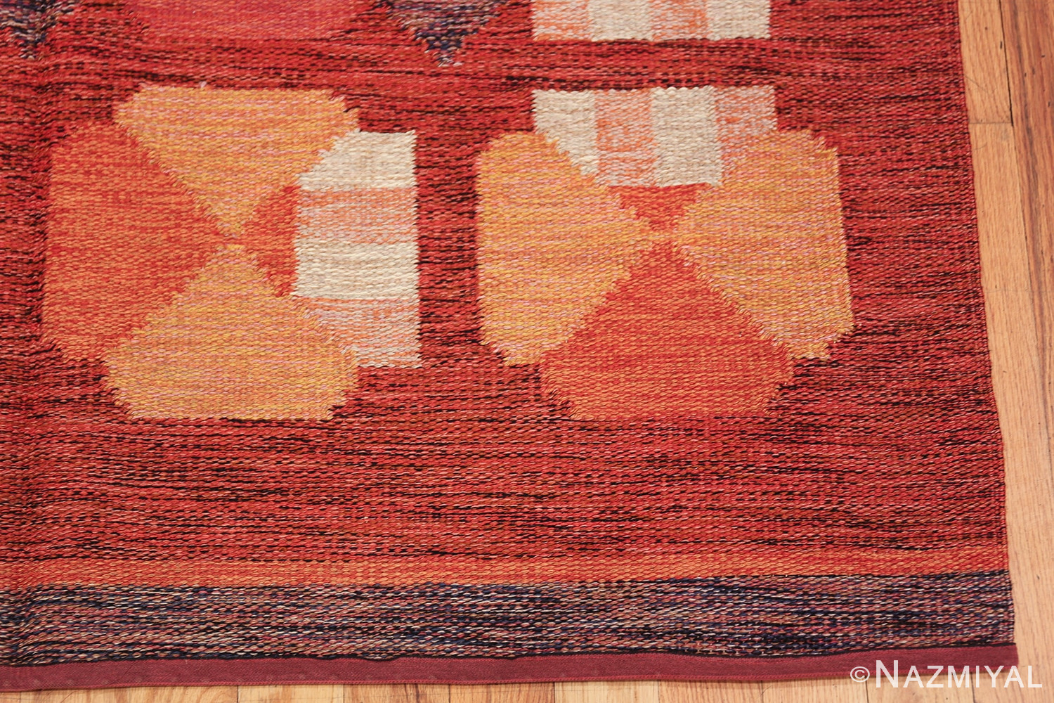 vintage finnish carpet by alestalon mottokutomo 48447 corner Nazmiyal