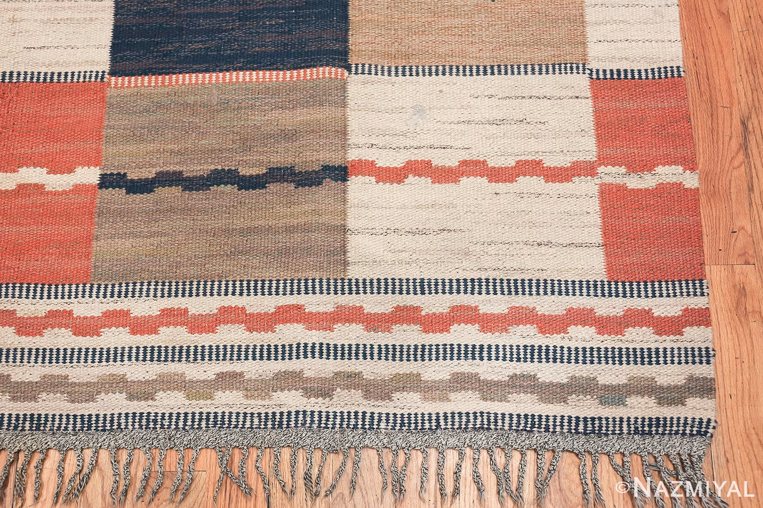 vintage swedish carpet by marta maas fjetterstrom 48438 corner Nazmiyal