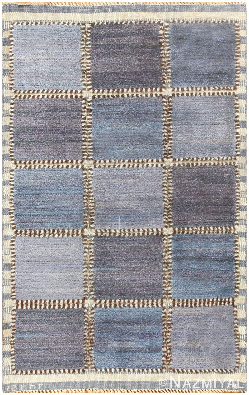 Vintage Swedish Rug by Barbro Nilsson for Marta Maas Fjetterstrom 48437 Detail/Large View