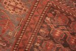 Weave detail Antique Ghashgai Persian rug 50213 by Nazmiyal