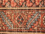 Weave detail Antique Persian Bakshaish carpet 50092 by Nazmiyal