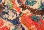 Weave detail vintage tapestry designed by Hans Krondahl 48490 by Nazmiyal collection