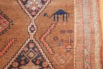 antique persian bidjar carpet 50255 camel Nazmiyal