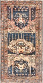 Antique Persian Kourdish Carpet 50266 Nazmiyal