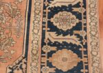 antique persian serapi carpet 50011 border Nazmiyal