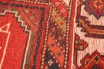 Weave detail Antique red color Persian Ghashgai runner 50301 by Nazmiyal