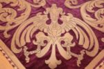 antique spanish tapestry with medallion 50249 eagle Nazmiyal