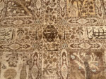 Writing of Antique Tabriz Garden Design Persian Rug Writing of Antique Tabriz Garden Design Persian Rug 50258 by Nazmiyal Antique Rugs