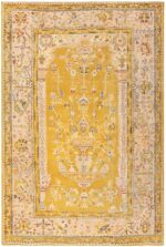 Antique Turkish Oushak Vase Design Carpet 50206 Nazmiyal Antique Rugs