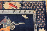 blue antique chinese carpet 48435 corner Nazmiyal