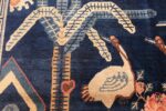 blue antique chinese carpet 48435 tree Nazmiyal