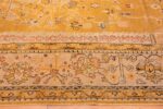 Border Antique Turkish Oushak carpet 50206 by Nazmiyal