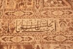 Close-up Antique Tabriz garden design Persian rug 50258 by Nazmiyal
