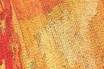 Close-up Night mirror vintage Scandinavian designed by Brita Molin carpet 48513 from Nazmiyal antique rugs collection