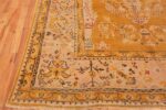 Corner Antique Turkish Oushak carpet 50206 by Nazmiyal