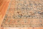 Corner Brown and light Blue Antique Persian Khorassan oversized rug 48382 by Nazmiyal