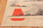 Corner French Art deco rug by Jacques Borker 48548 Nazmiyal antique rugs collection