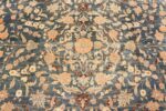 Detail Brown and light Blue Antique Persian Khorassan oversized rug 48382 by Nazmiyal