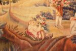 Detail Silk and wool Antique French Romantic tapestry 50279 by Nazmiyal