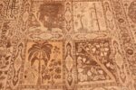 Field Antique Tabriz garden design Persian rug 50258 by Nazmiyal