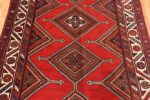 Field Antique red color Persian Ghashgai runner rug 50301 by Nazmiyal