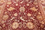 Field Room size Antique Indian agra rug 50250 by Nazmiyal
